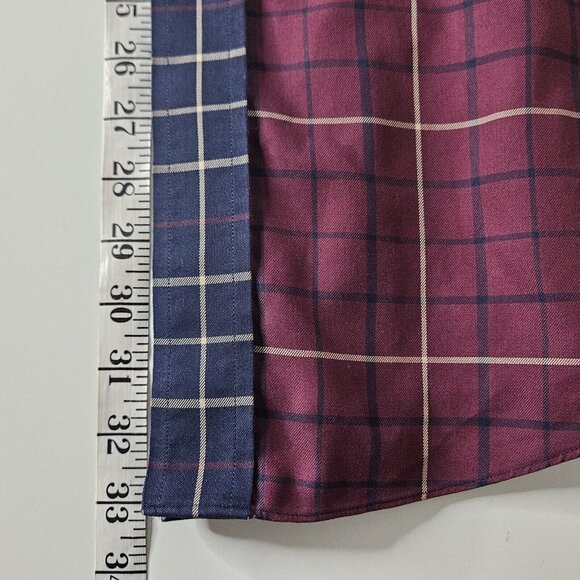 Brooks Brothers Shirt Mens Large Red Blue Colorblock Plaid Preppy Button Up - Picture 10 of 10